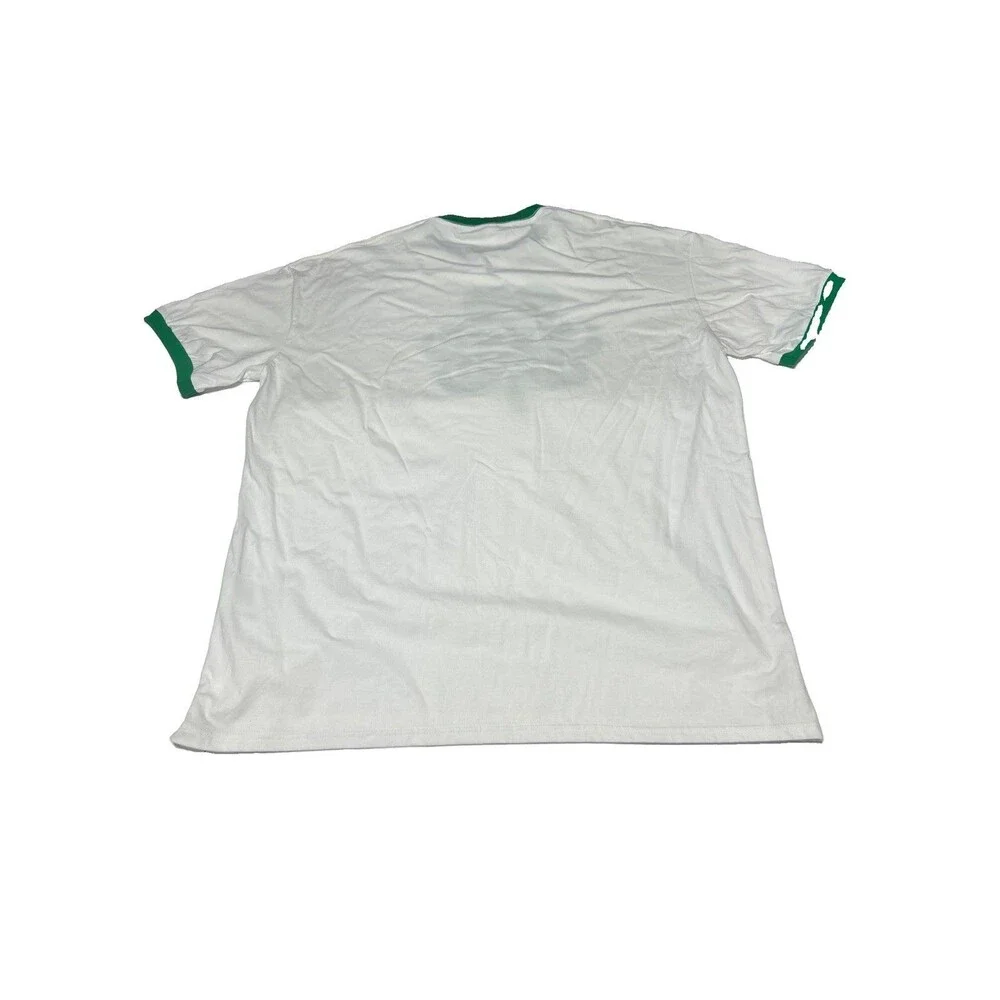 Coors Light Beer Shamrock St Patricks Day Ringer T Shirt White Green Men 2XL XXL